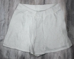Women's Cream Knit Elastic/Drawstring Waist Lounge Shorts Size XL - Picture 1 of 3