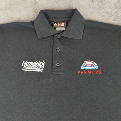 Kasey Kahne Polo Shirt Hendrick MotorSports Chase Authentics Black Men Medium Cover