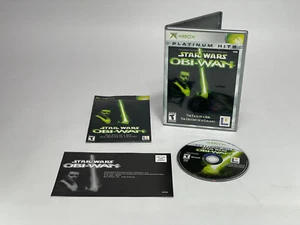 Star Wars: Obi-Wan Original Xbox Platinum Case Manual & Disc - Picture 1 of 13