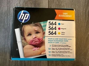 Genuine HP Printer Ink 564 Tri-Color Photo Value Pack - EXP 2022 - Picture 1 of 8