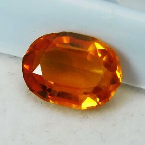 8 Ct Natural Flawless Padparadscha Sapphire Oval Shape Certified Loose Gemstones