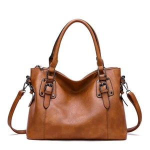 New Women Female Handbags Shoulder Bags Vintage Hobo Bucket Leather Bags Tote - Picture 1 of 9