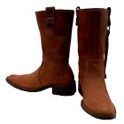 Born Brown Leather Boots Ladies Size 7 Fall Autumn Winter Shoes