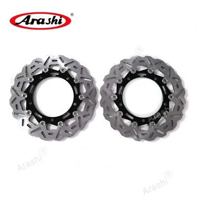 Rotor de disco de freno delantero 300 mm negro para Kawasaki Ninja 650R EX650 2017-2023 2018 Foto 1 de 4