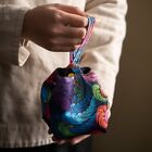 Printing Chinese Style Embroidered Handbag Tea Cup Lid Bowl Storage Bag