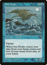 MTG Sea Drake English EXC-Portal 2-Second Age-PO-Magic