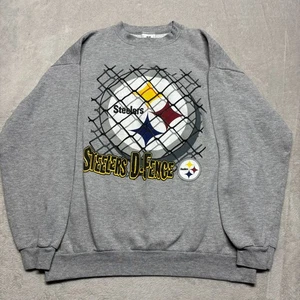 Vintage Pittsburgh Steelers Crewneck Sweatshirt Herren XL "D-Fence" NFL Pullover - Bild 1 von 7