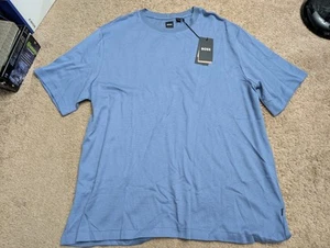 Hugo Boss Tilburt Shirt Pullover Blau Herren Größe 2XL *BRANDNEU* - Bild 1 von 5
