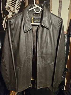 Chaqueta Eddie Bauer Legend Stine para mujer M mediana marrón oscuro motociclista motocicleta de colección Foto 1 de 4
