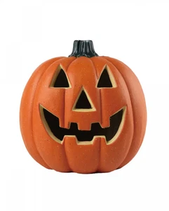 Fröhlicher Halloween Kürbis mit LED Licht 32cm - Bild 1 von 7