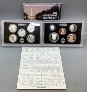 2020 United States Mint Silver Proof Set - W/ Box & CoA - Picture 1 of 4