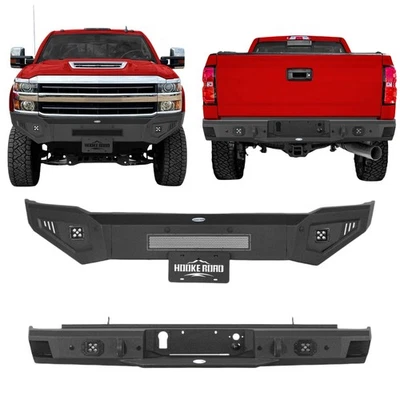 Front Rear Bumper For 2015 2016 2017 2018 2019 Chevrolet Silverado 2500HD 3500HD - Image 1 of 4