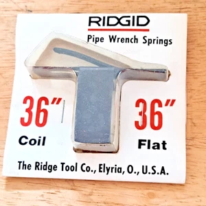 RIDGID 36" Coil & Flat Spring 31730  E2678 Fits 36" Pipe Wrench FREE SHIPPING - Picture 1 of 2