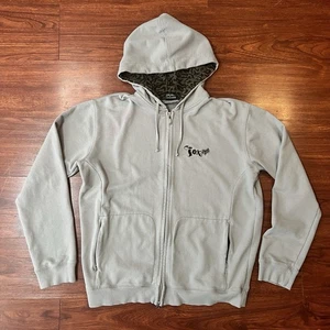 Vintage Y2K Fox Racing Jacket Size XL Grey Fox Racing Full Zip Hoodie Skater 90s - Picture 1 of 10