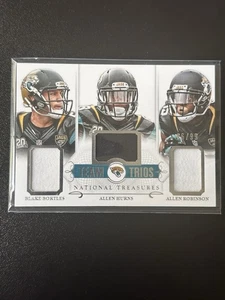 2014 National Treasures Team Trios Blake Bortles Allen Robinson Allen Hurns /99 - Picture 1 of 5