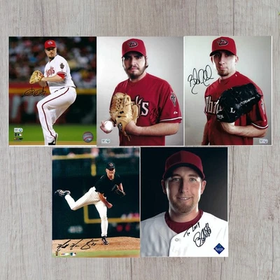 LOTE DE 5 FOTOS 8x10 firmadas por Arizona Diamondbacks Foto 1 de 4