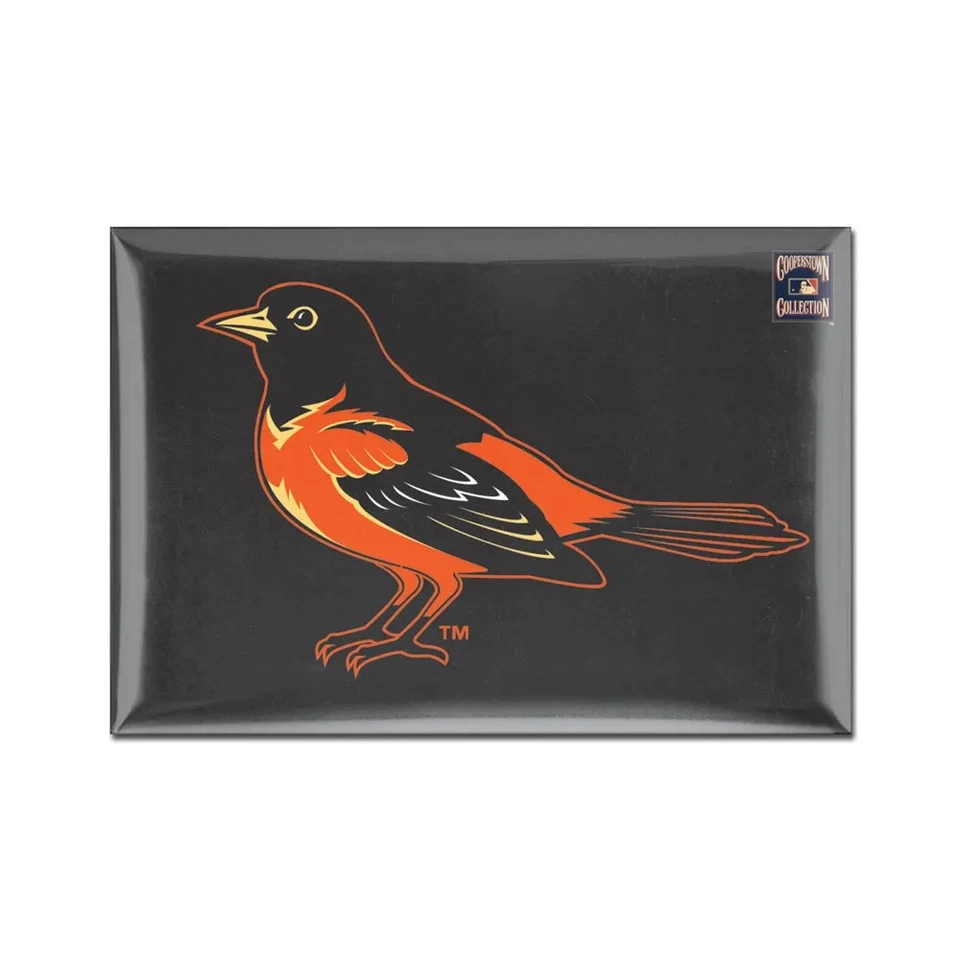 TWO (2) BALTIMORE ORIOLES, 2.5" X 3.5" METAL MAGNETS FROM WINCRAFT - Image 1 of 1