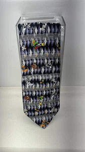 Warner Brothers Looney Tunes 100% Silk Handmade Necktie Blues, Multi Korea - Picture 1 of 5