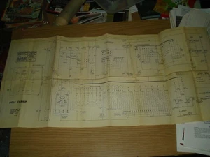 Golf Champ vintage foldout schematic Midway Mfg. 1972 pinball - Picture 1 of 3