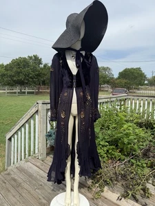 Free People Brontë Duster Whimsy Goth Cardigan Witchy Medium - Picture 1 of 11