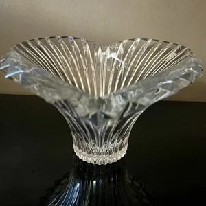 Mikasa große Excelsior Kristall Herzstück ausgestellt geriffelt Schale - Bild 1 von 13