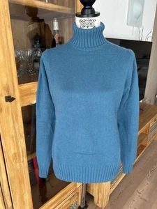 100% CASHMERE KASCHMIR ROLLKRAGEN PULLI PETROL WARM VON UNIQLO Gr. 40 L - Bild 1 von 6