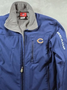 Chaqueta Abrigo Chicago Bears Calce Pequeño XS Bolsillos Softshell NFL *Leer Cremallera Rota - Imagen 1 de 19