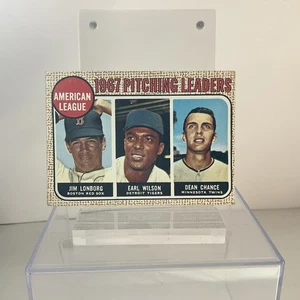 1969 Topps- League Leaders, Dean Chance, Earl Wilson, Jim Lonborg #10 - Picture 1 of 2