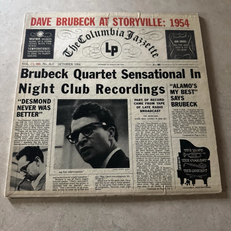 The Dave Brubeck Quartet - Dave Brubeck At Storyville: 1954 (Vol. 2) - Image 1 of 4