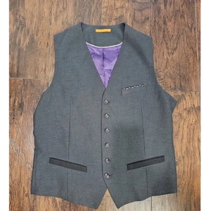 Ted Baker Anzugweste Größe 6 Herren schwarz grau lila - Bild 1 von 3