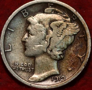 1919 Philadelphia Mint Silver Mercury Dime - Picture 1 of 2