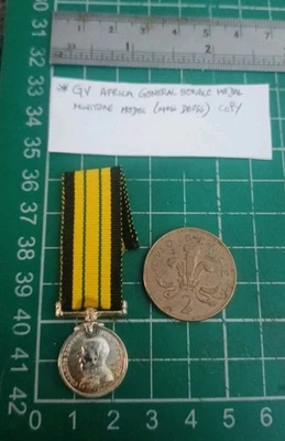 GV India General Service Medal Minature Military Medal COPY - Image 1 of 4