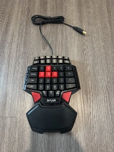 TESTED-Delux T9 46-Key Singlehanded Wired Gaming Keyboard Professional Ergonomic - Picture 1 of 14