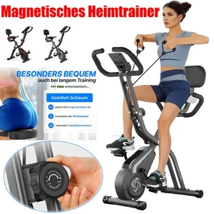 Magnetischer Hometrainer fahrrad Klappbar Ergometer Heimtrainer Fitnessbikes  - Bild 1 von 47