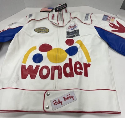 Ricky Bobby Wonder Bread Racing Jacket Mens SIZE LARGE Nascar Costume Cosplay - Image 1 of 4