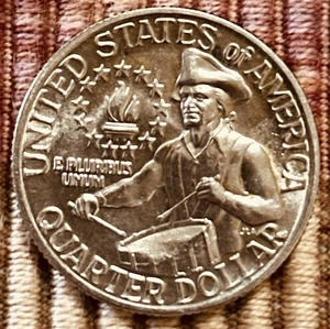 ⚜️⚜️1776-1976 Bicentennial Quarter Doubled Fingers, Drum Struck Thru DDO DDR BU - Picture 1 of 17