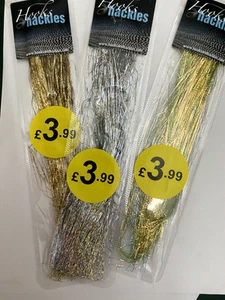 Hooks and Hackles Sparkle Hair - Fine mylar hair for wings and lures - Picture 1 of 7