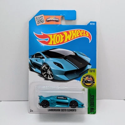 Hot Wheels 2015 HW Exotics Lamborghini Sesto Elemento 10/10 Aqua Teal Foto 1 de 4