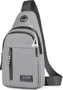 Zaino uomo petto borsa viaggio sport tracolla tracolla cross body outdoor - Foto 1 di 10