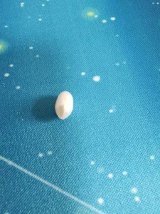 Perla suelta blanca barroca natural de 5-6 mm perforada - Imagen 1 de 1