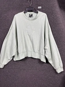 Nike Sweatshirt Damen XL Grün Cropped Oversized Langarm CZ8558-006 - Bild 1 von 7