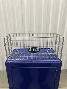 Cesta de transporte de alambre plegable blanca marca Drive para scooter silla de ruedas ciclomotor andador - Imagen 1 de 5