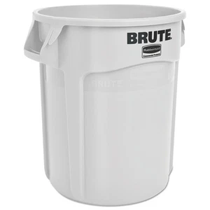 Rubbermaid Commercial 2620WHI 20 gal. Vented Round Brute Container - White New - Picture 1 of 7