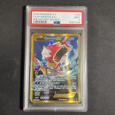 Gyarados EX 123/122 Secret Rare Full Art 2016 Pokémon XY Breakpoint PSA 9 Mint - Image 1 of 4
