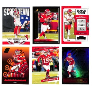 Patrick Mahomes - Lote de 6 cartas NFL KC Chiefs Score Team, Illusions, boleto de temporada - Imagen 1 de 1