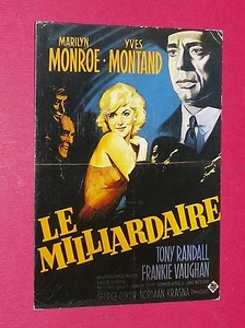 CPA CINEMA CARTE POSTALE MARILYN MONROE POSTCARD LE MILLIARDAIRE E199 - Imagen 1 de 1