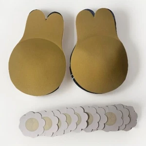 2 Paia Reggiseno Adesivo Silicone, Reggiseno Adesivo Invisibile Push Up, Senza Schienale, Senza Spalline - Foto 1 di 7
