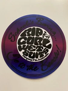 Rip Curl Schools Boring, Go to The Beach RIP CURL SURF STICKER 1980’s To 1990’s - Picture 1 of 3