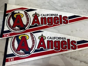 VINTAGE CALIFORNIA ANGELS MLB SOUVENIR PENNANT Banner Anaheim Los Angeles - Picture 1 of 1