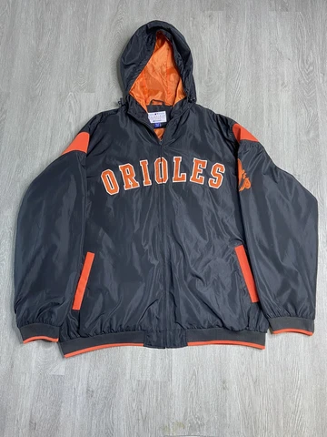 Baltimore Orioles Hooded Genuine Merchandise Jacket Mens Size XXLarge Cover